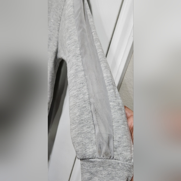 Zara Trafaluc grey sweatshirt midi dress women's size Small - Picture 5 of 7